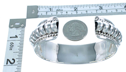 American Indian Authentic Sterling Silver Cuff Bracelet SX105093